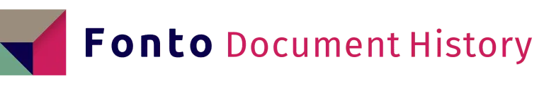 Fonto Document History