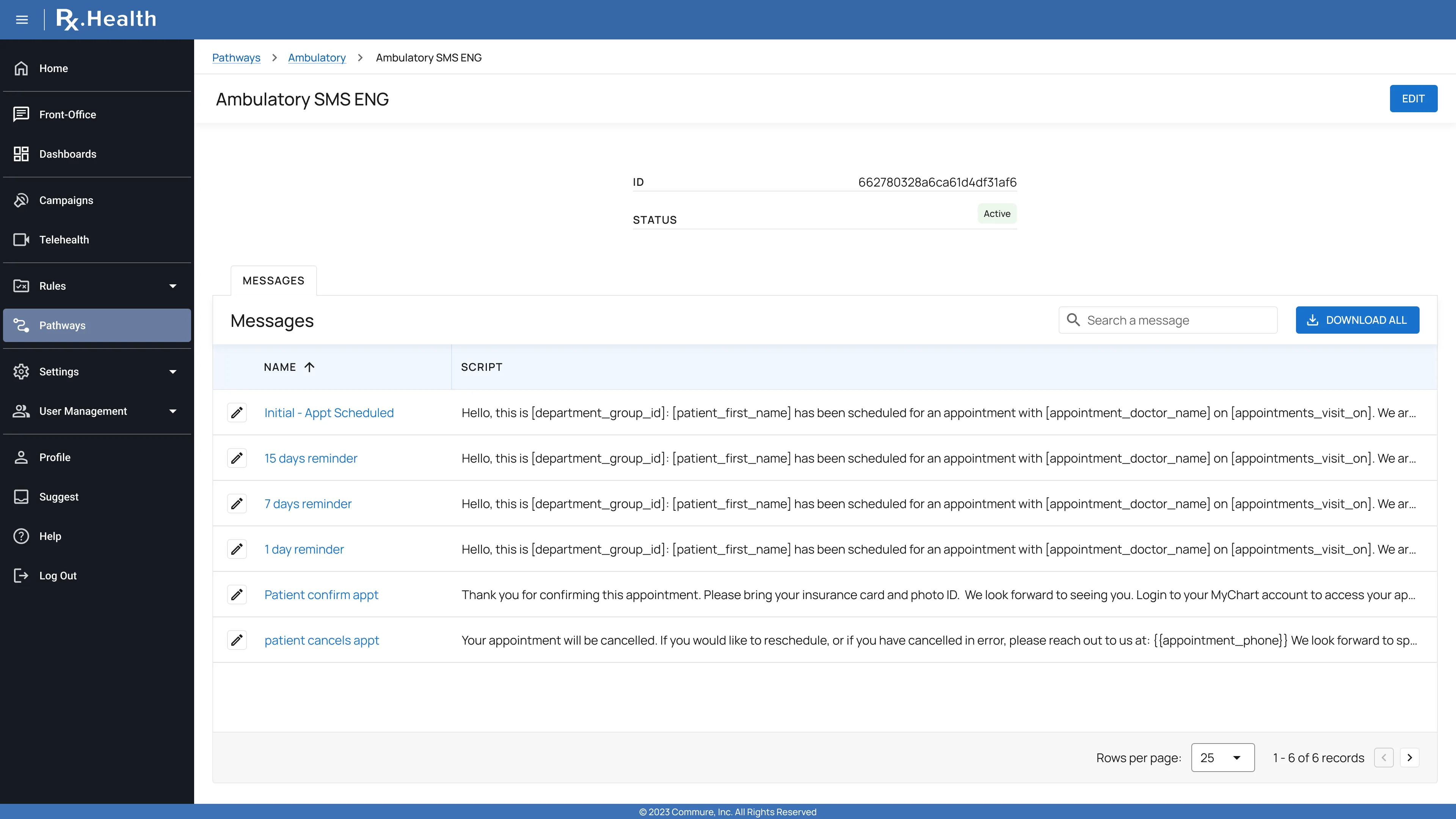67004b29bda48d8fa68e3352_Commure Engage SMS Pathways.webp