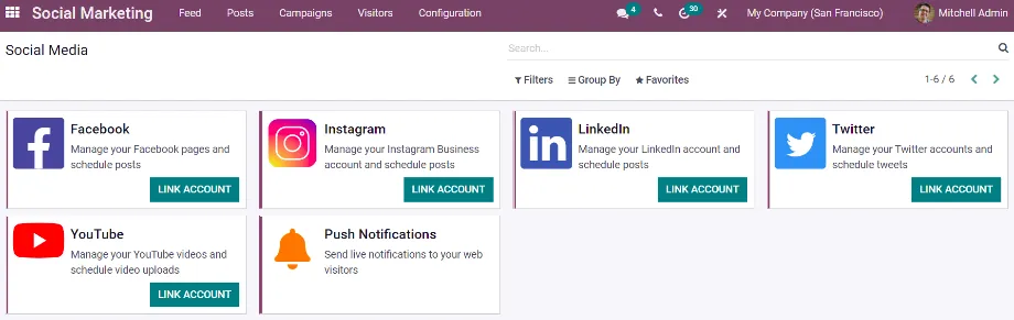 1 Die Übersicht der Social Media Kanäle, die mit Odoo verbunden werden können..png