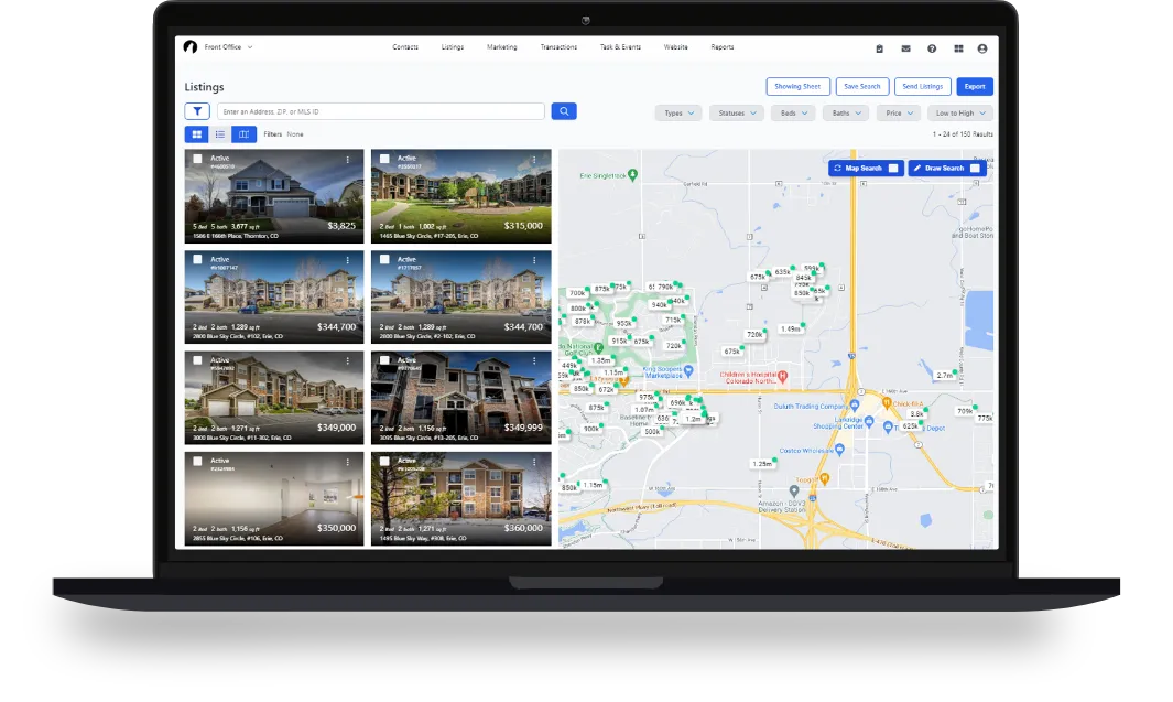 lone-wolf-crm-agent-crm-laptop-map-listings-screen.png