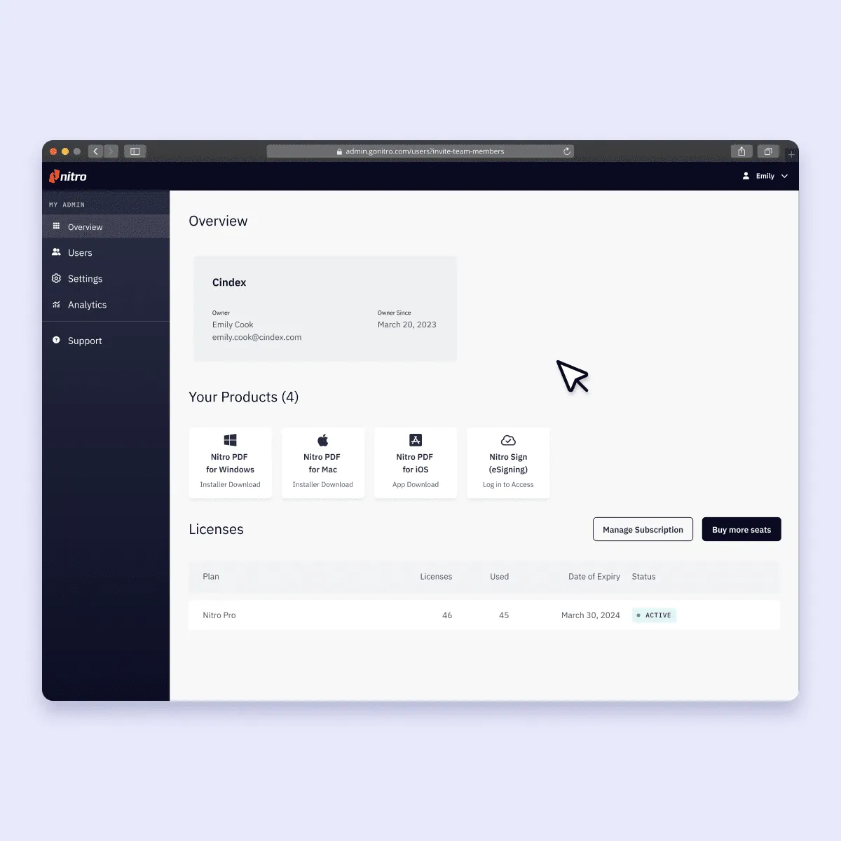Screenshots-Admin Space-Home Page.png