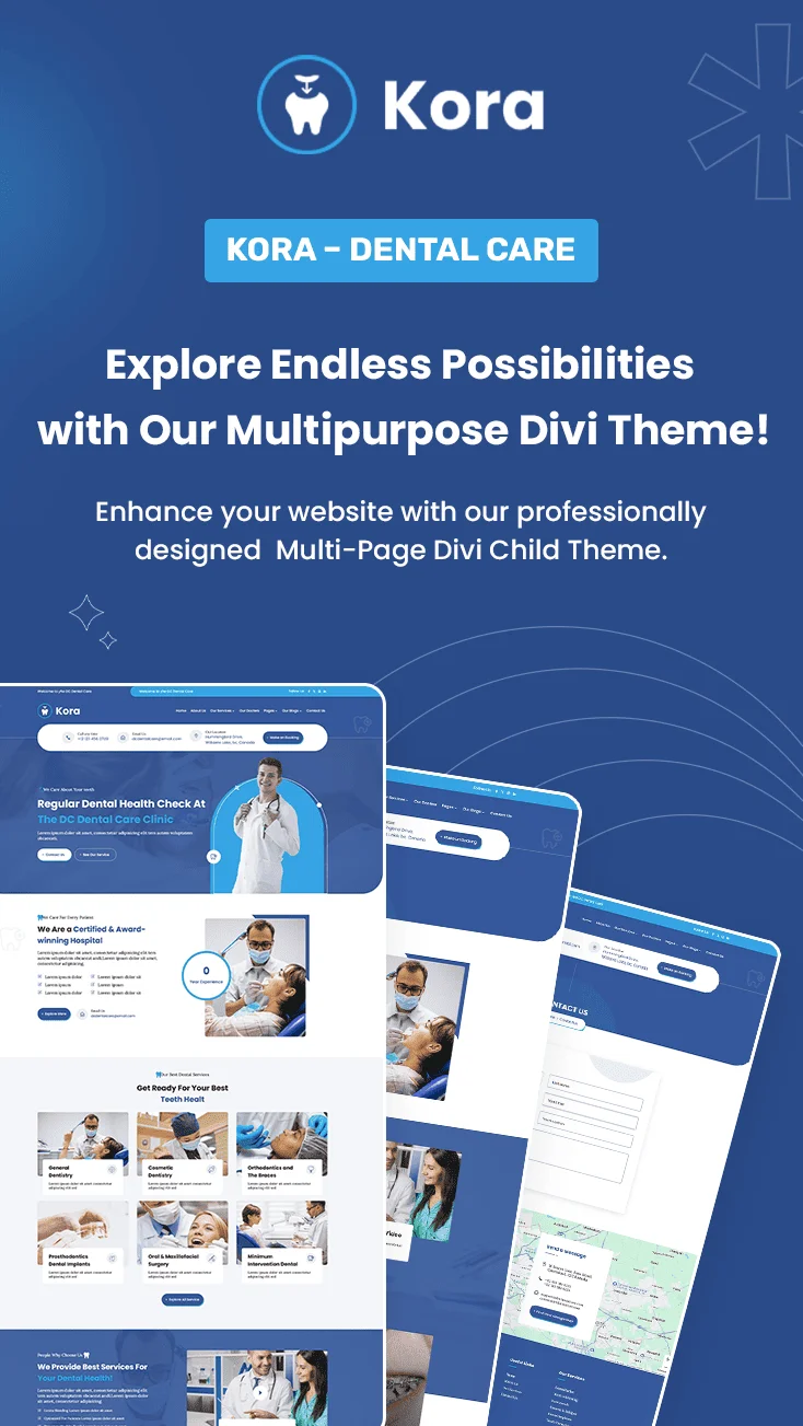 Kora-Dental-Care-Divi-Child-Theme.webp