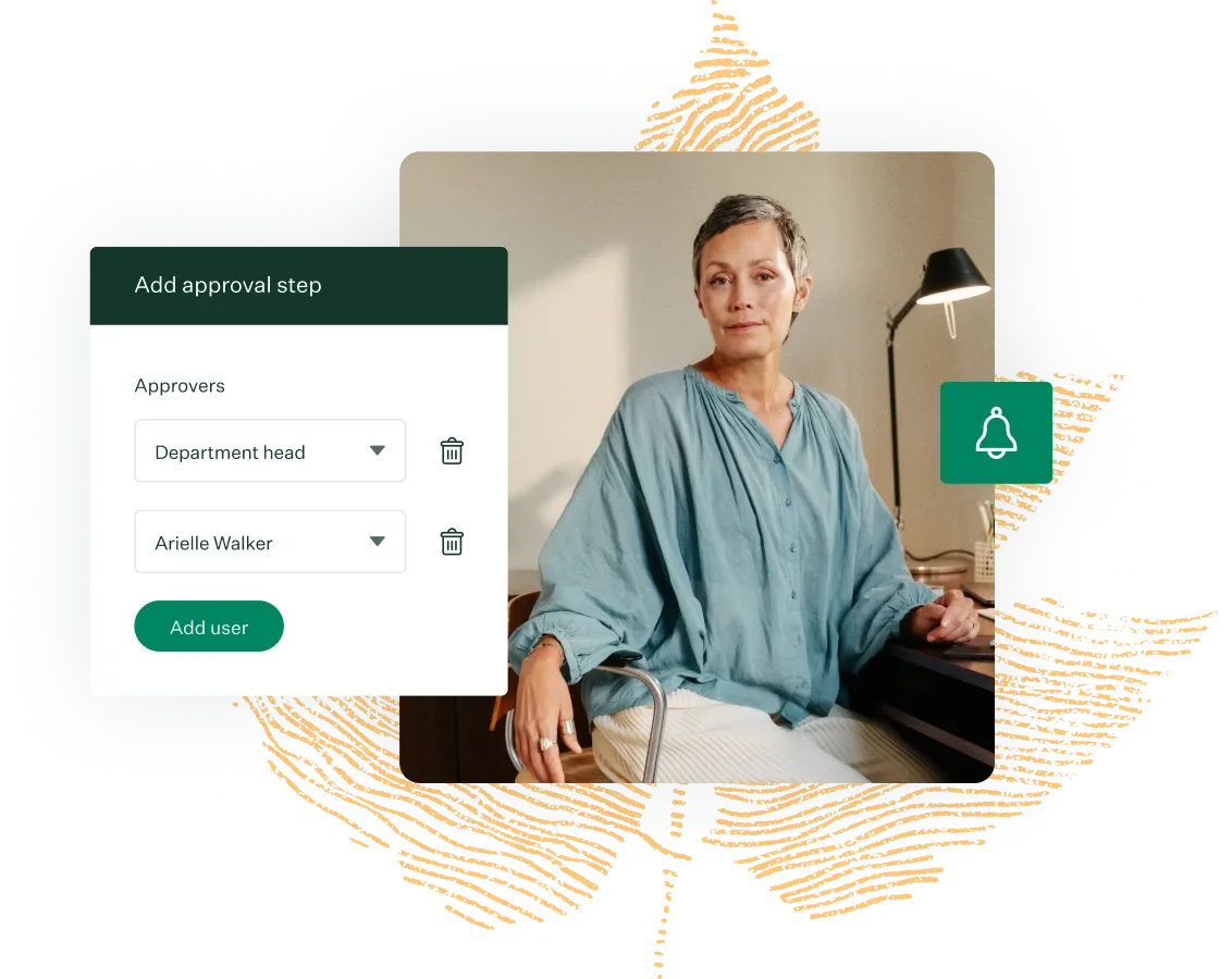 Job-approvals-and-recruiting-message-UI-woman-in-blue-blouse-posing-in-office-marigold-fingerprint-leaf-illustration_M_300.png
