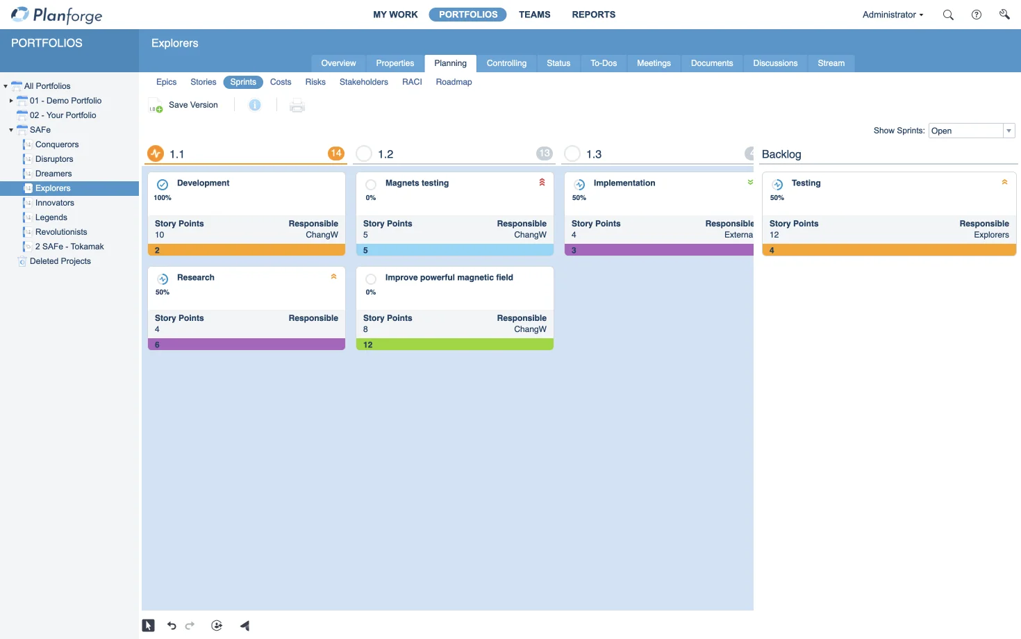e62611cba38545e49292507f3bc67df4120242fe-safe-agile-teams-sprint-board-enterprise-agile-planning-tool-planforge.webp