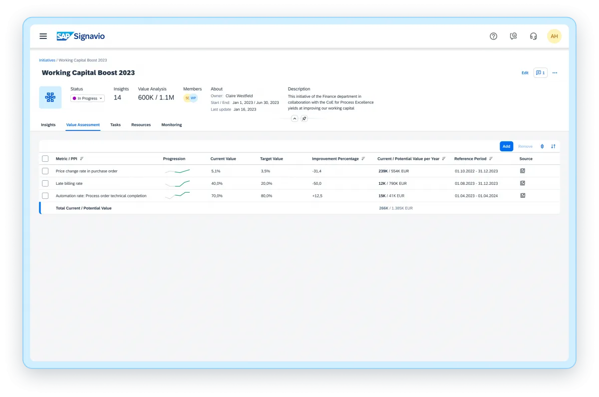 SAP Signavio Process Transformation Manager5.png