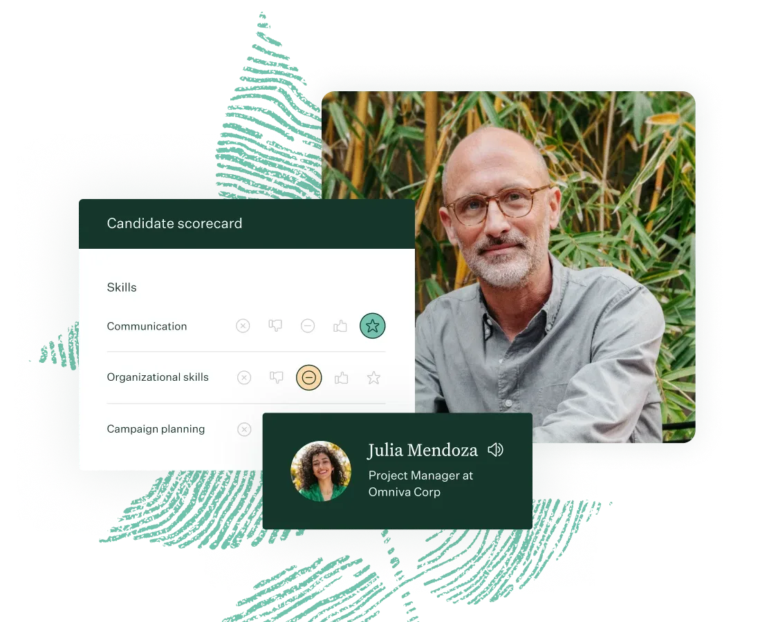 Greenhouse-candidate-scorecard-UI-man-wearing-glasses-in-business-attire-fingerprint-leaf-illustration-green_M_300.png